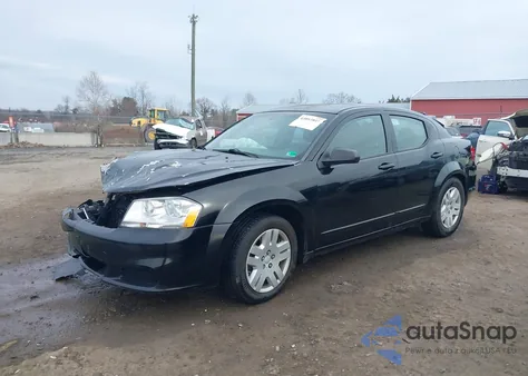 2012 Dodge Avenger Se из США, поврежденный, VIN 1C3CDZAB5CN231218